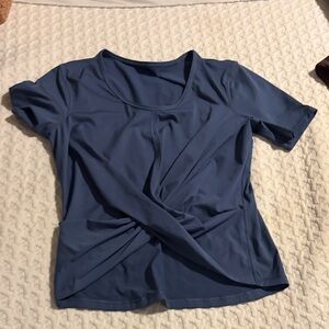 lululemon athletica Navy Twist Front Tee